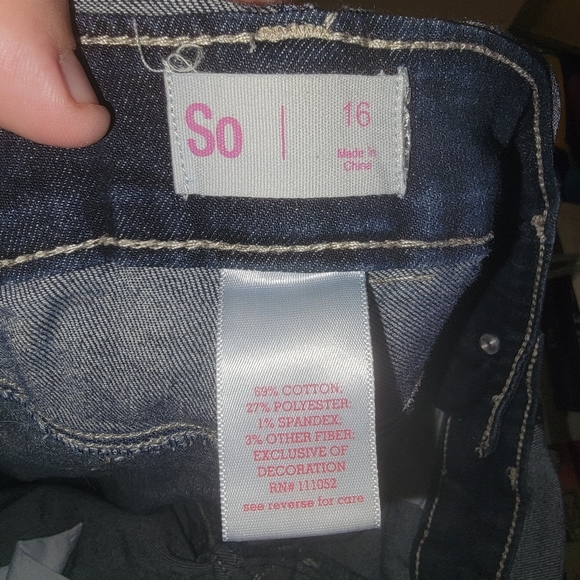 Girls long denim overalls by Sonoma - Picture 3 of 3